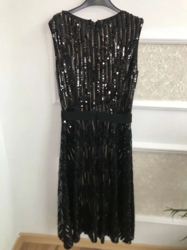 Rochie de seară Nissa M | Negru, Midi, Poliester - Image 4
