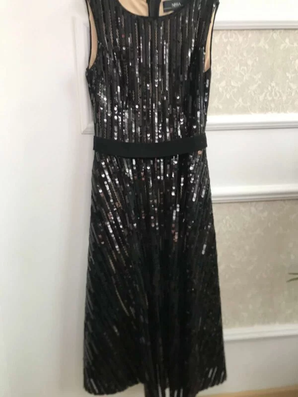 Rochie de seară Nissa M | Negru, Midi, Poliester - Image 6