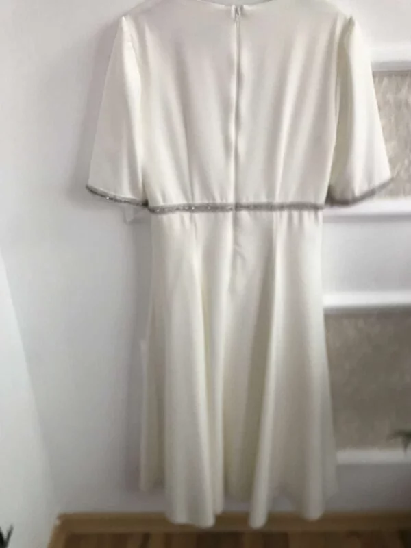 Rochie de seară Nissa M | Ivoire, Midi, Poliester - Image 2