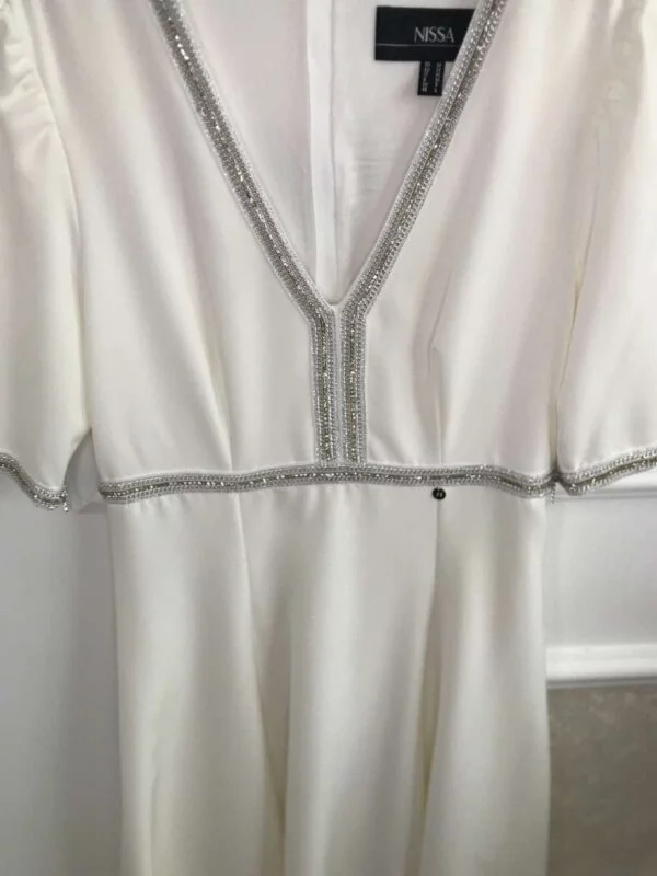 Rochie de seară Nissa M | Ivoire, Midi, Poliester - Image 6