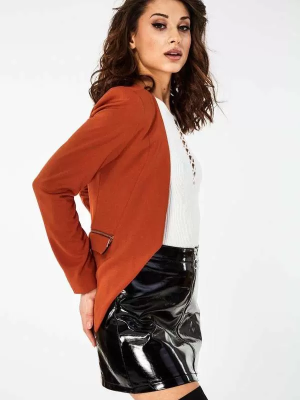 Blazer Mohito EU 38 | Cărămiziu, Fără glugă, Poliester - Image 2