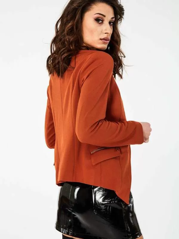 Blazer Mohito EU 38 | Cărămiziu, Fără glugă, Poliester - Image 3