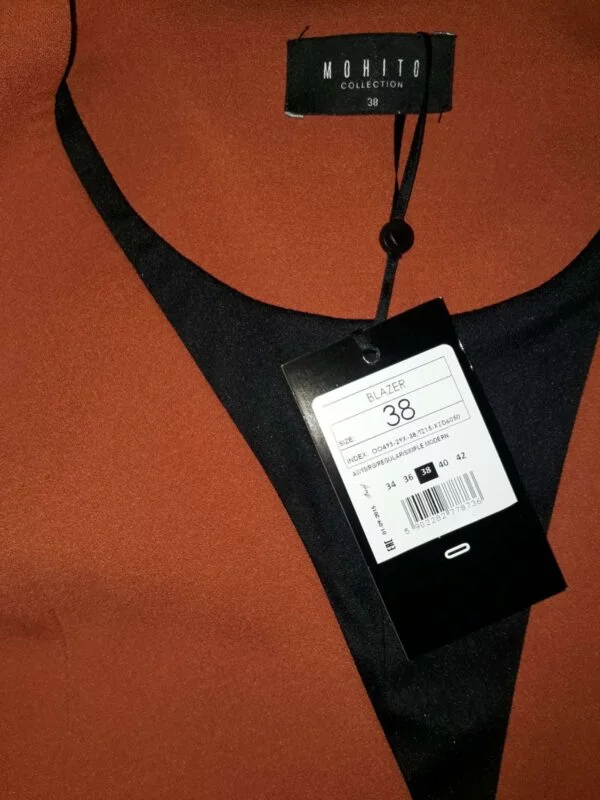Blazer Mohito EU 38 | Cărămiziu, Fără glugă, Poliester - Image 4