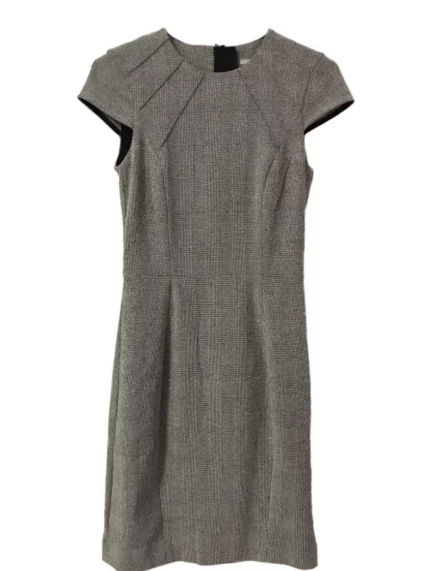 Rochie office H&M EU 34 | Gri, Midi, Poliester