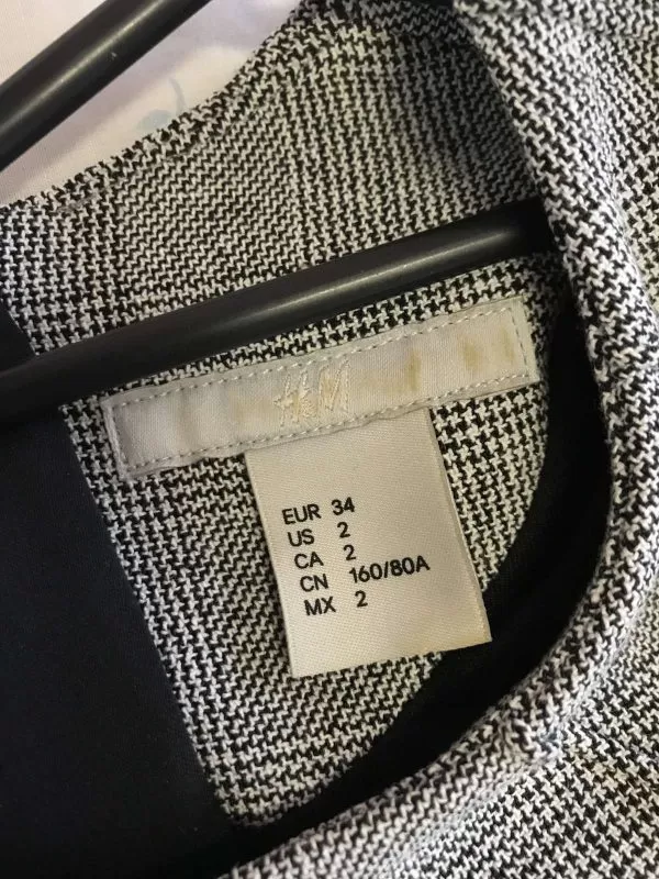 Rochie office H&M EU 34 | Gri, Midi, Poliester - Image 4