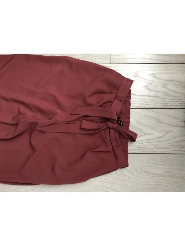 Pantaloni CROPP M | Burgundy, Lungi, Poliester - Image 3