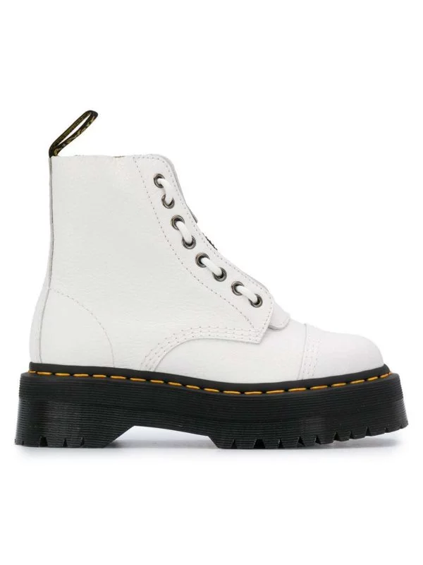 Ghete Dr. Martens EU 39 | Alb, Piele naturală