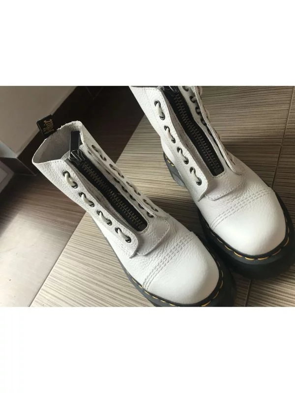 Ghete Dr. Martens EU 39 | Alb, Piele naturală - Image 6