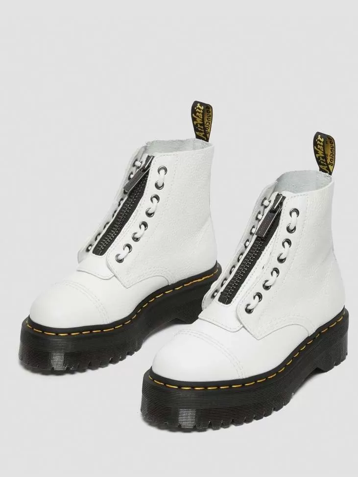 Ghete Dr. Martens EU 39 | Alb, Piele naturală - Image 3