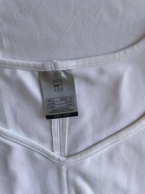 Maiou sport Nike S | Alb, Monocrom, Poliester - Image 5