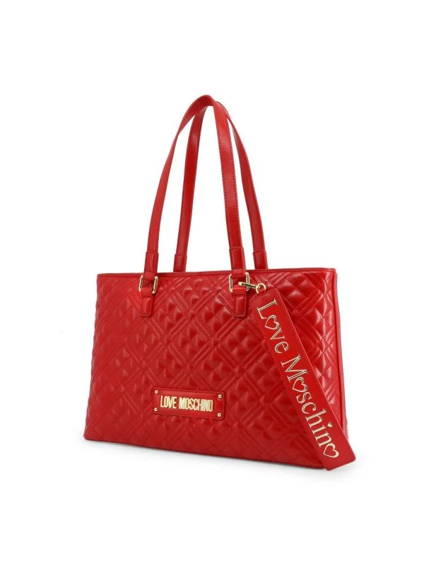 Geantă de umăr Love Moschino | Roșu, Piele ecologică - Image 3