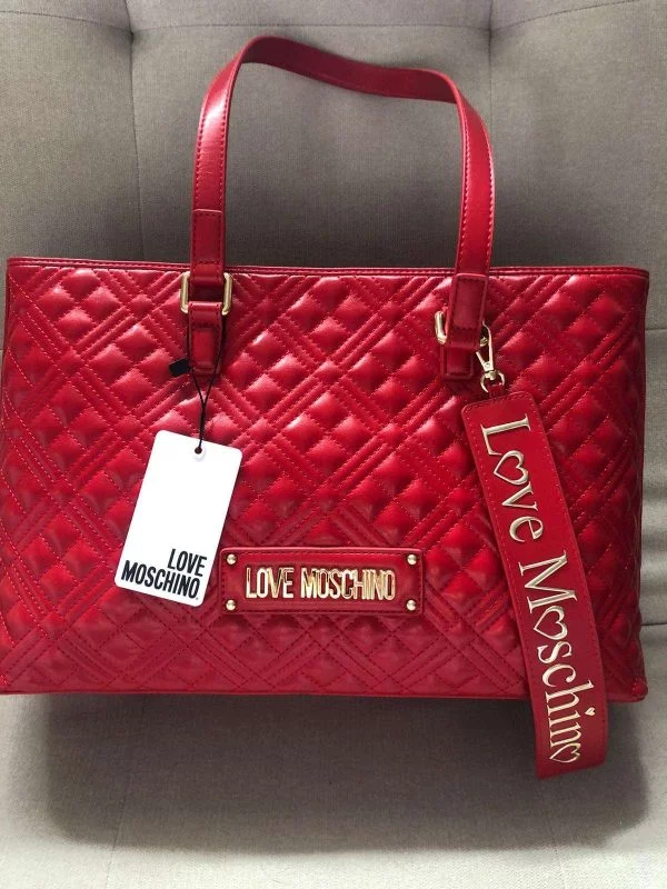 Geantă de umăr Love Moschino | Roșu, Piele ecologică - Image 5