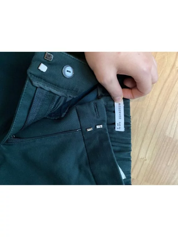 Pantaloni Reserved | Verde, Lungi, Poliester - Image 5