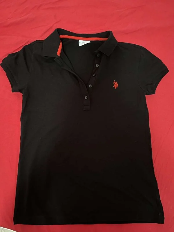 Bluză U.S. Polo Assn. S | Negru, Normal, Bumbac - Image 3