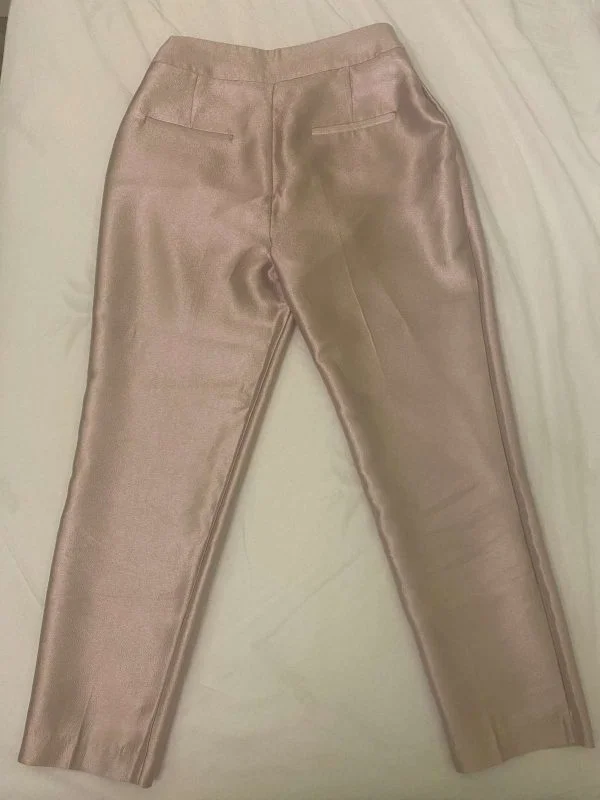 Pantaloni Zara XS | Roz, Lungi, Poliester - Image 3