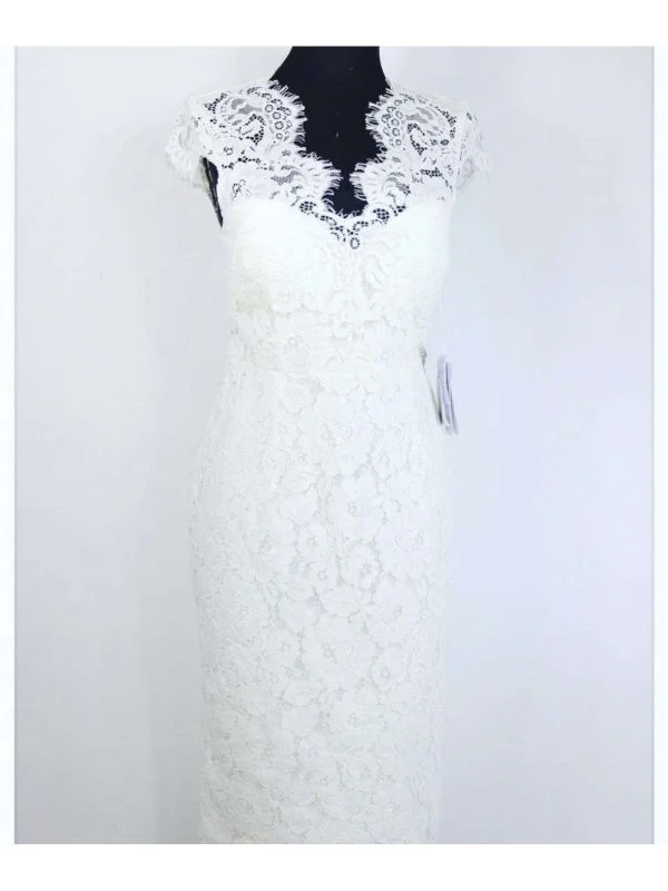 Rochie de seară Ivy & Oak S | Alb, Midi, Bumbac - Image 7
