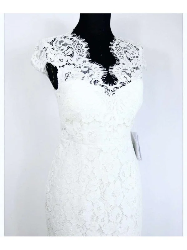 Rochie de seară Ivy & Oak S | Alb, Midi, Bumbac - Image 8