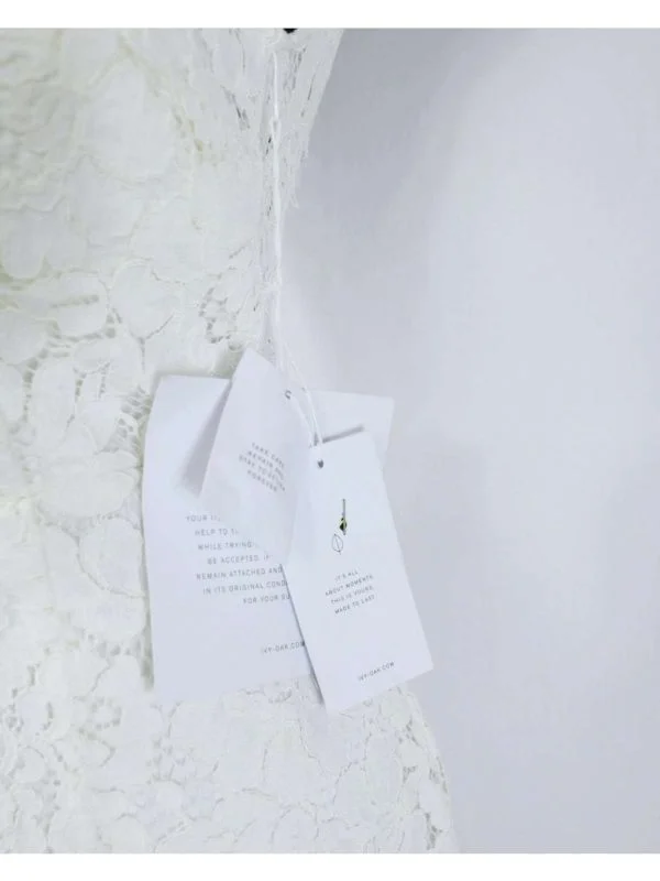 Rochie de seară Ivy & Oak S | Alb, Midi, Bumbac - Image 9