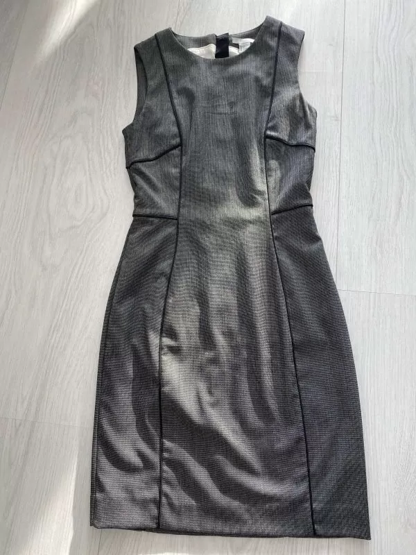 Rochie office H&M XS | Gri, Mini, Poliester - Image 3