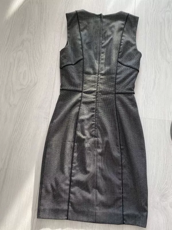 Rochie office H&M XS | Gri, Mini, Poliester - Image 4