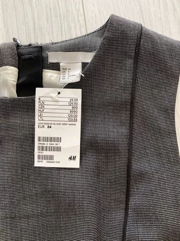 Rochie office H&M XS | Gri, Mini, Poliester - Image 6