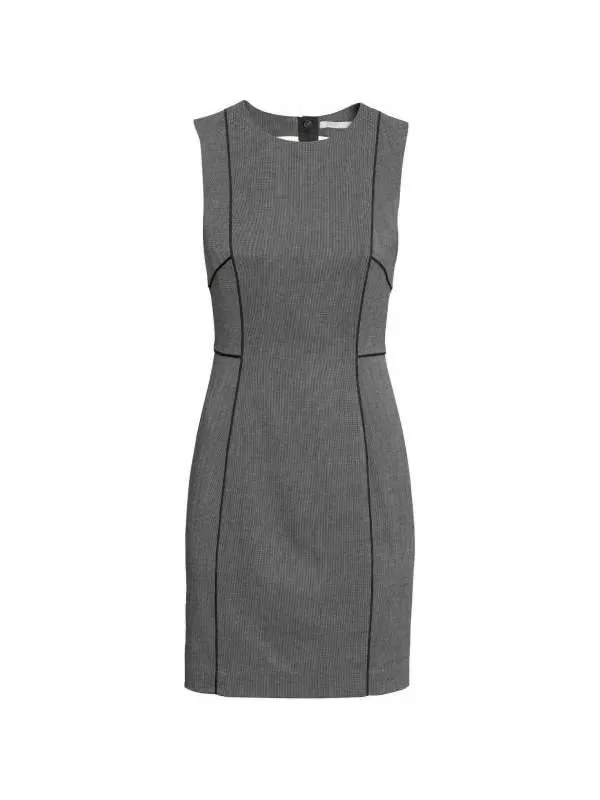 Rochie office H&M XS | Gri, Mini, Poliester