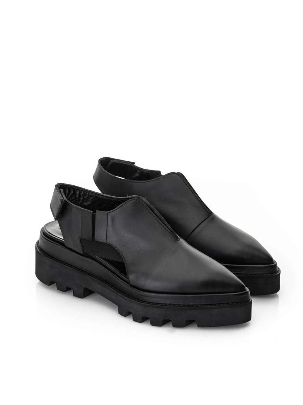 Pantofi MIHAELA GLAVAN EU 37 | Negru, Piele naturală