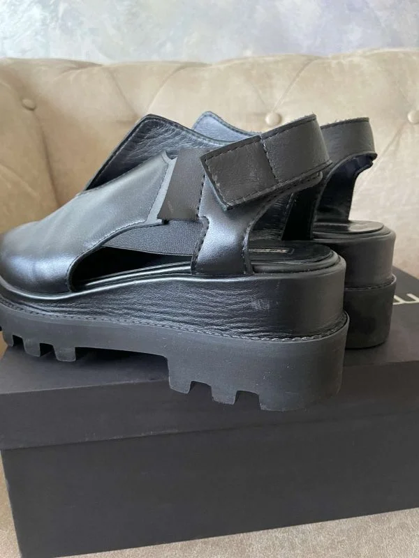 Pantofi MIHAELA GLAVAN EU 37 | Negru, Piele naturală - Image 4