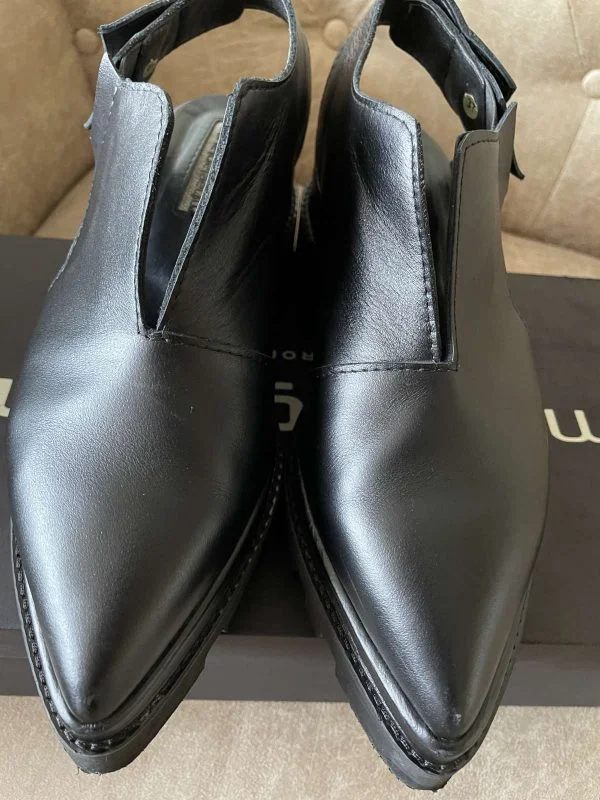 Pantofi MIHAELA GLAVAN EU 37 | Negru, Piele naturală - Image 5