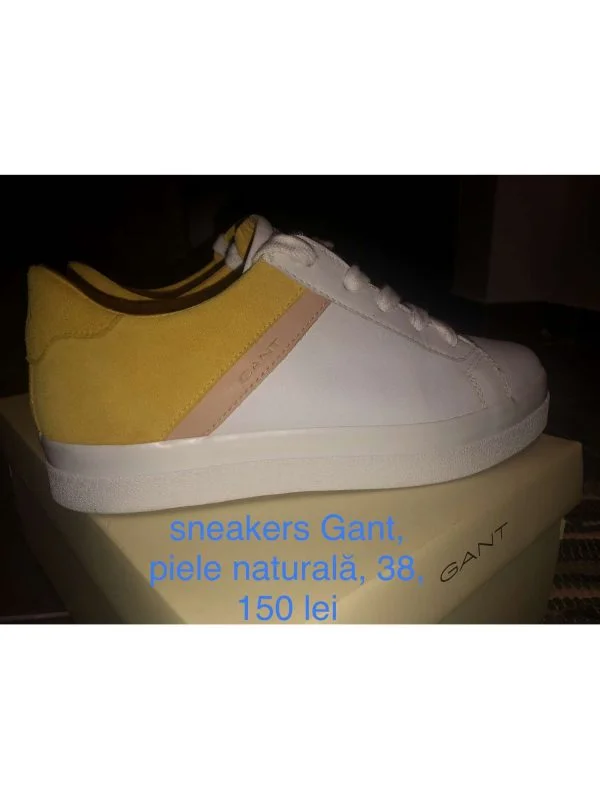 Sneakers Gant EU 38 | Alb, Piele naturală - Image 4