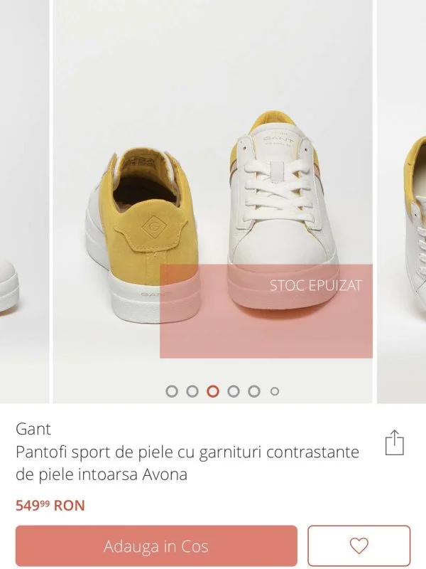 Sneakers Gant EU 38 | Alb, Piele naturală - Image 7