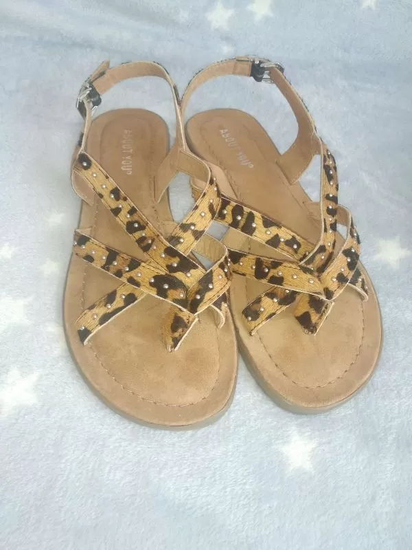 Sandale ABOUT YOU EU 37 | Bej, Piele naturală - Image 2