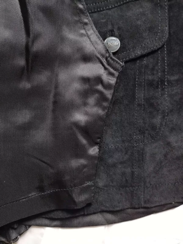 Vestă LUBELLO L | Negru, Fără glugă, Piele întoarsă Suede - Image 6