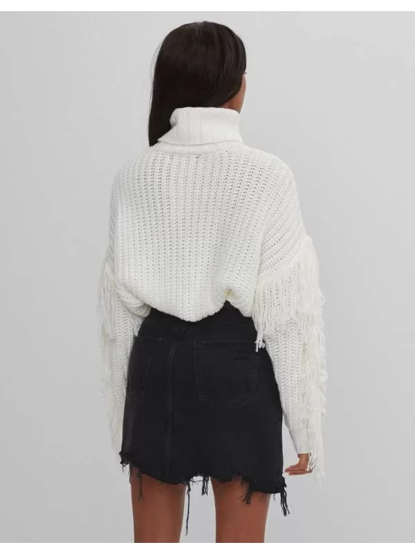 Fustă Bershka EU 36 | Negru, Mini, Denim - Image 3