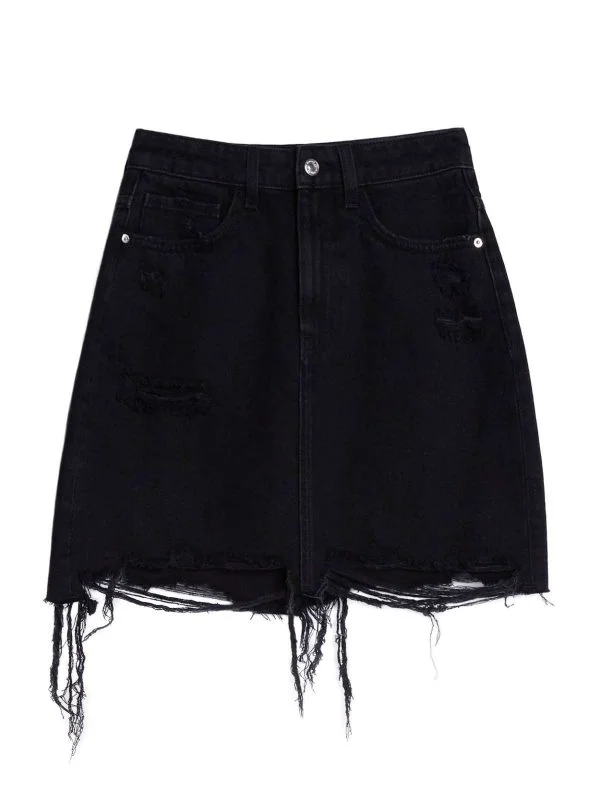 Fustă Bershka EU 36 | Negru, Mini, Denim