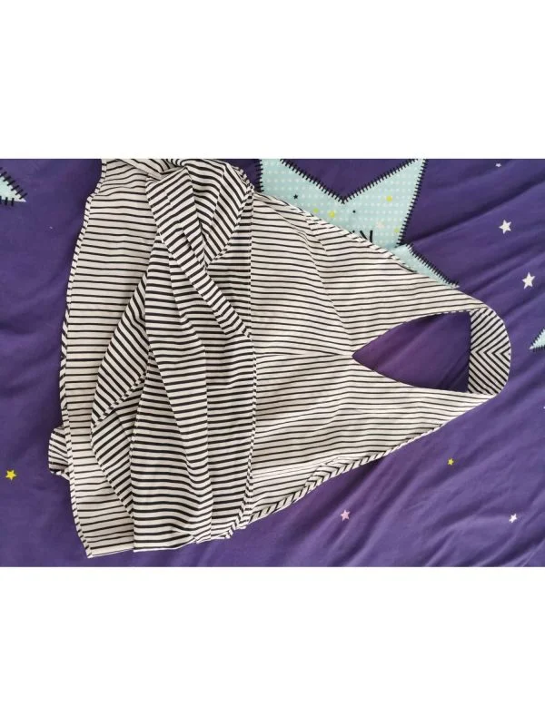 Top Zara S | Alb, Normal, Bumbac - Image 3