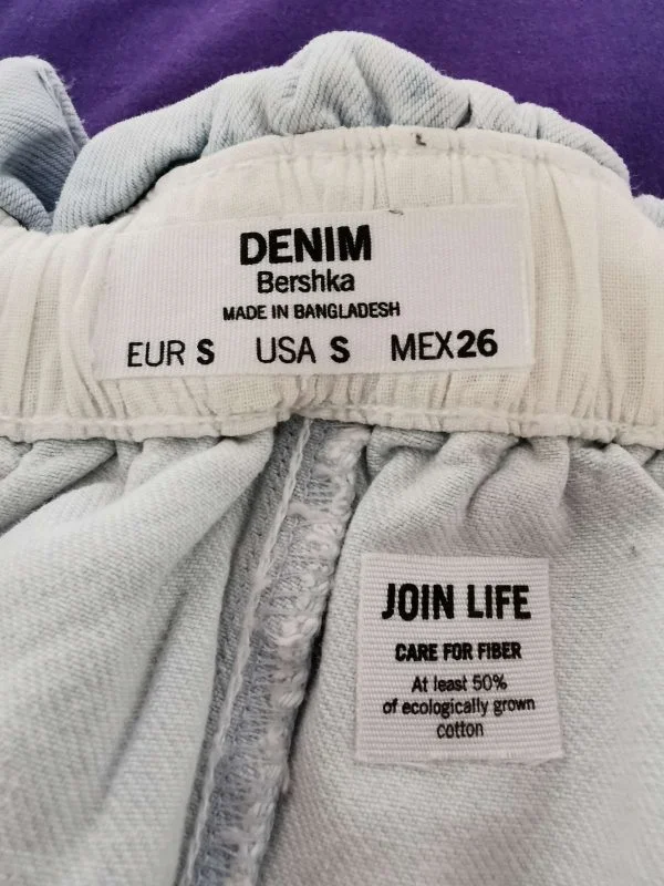 Fustă Bershka S | Albastru, Mini, Denim - Image 5
