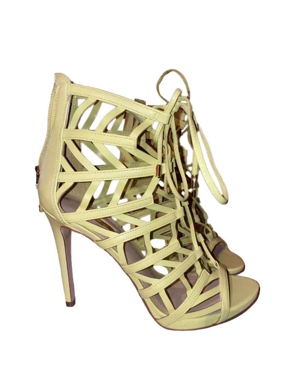 Sandale cu toc Guess EU 38 | Verde mentă, Piele ecologică