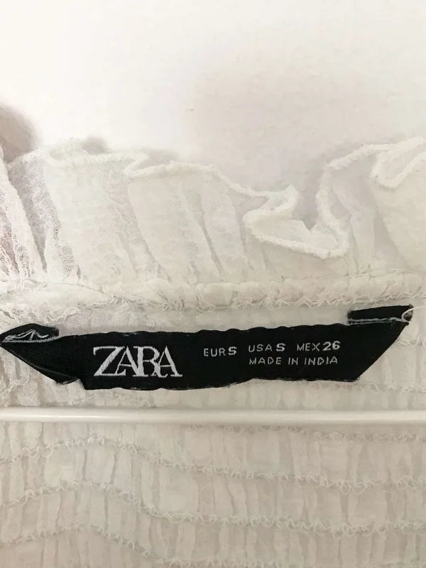 Bluză Zara S | Alb, Normal, Poliester - Image 5