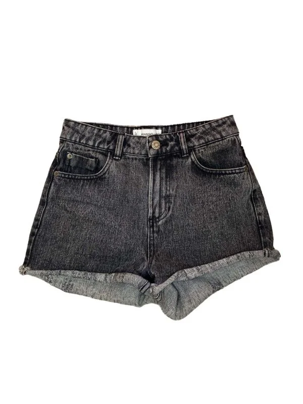 Blugi Mango EU 34 | Gri, Scurți, Denim