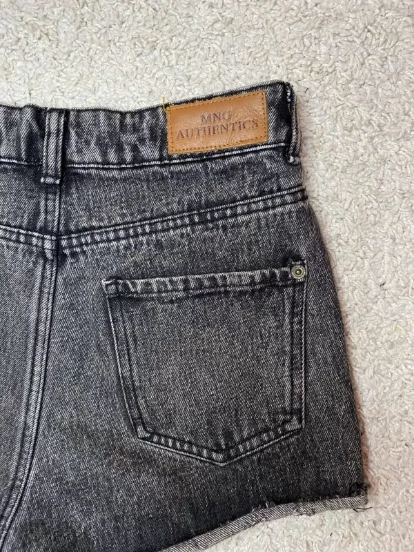 Blugi Mango EU 34 | Gri, Scurți, Denim - Image 5