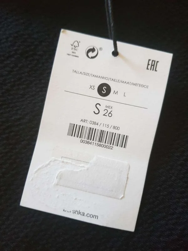 Rochie de seară Bershka S | Negru, Mini, Poliester - Image 5