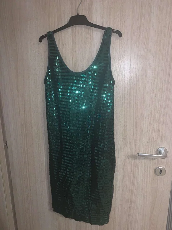 Rochie de seară Armani Exchange XS | Verde, Mini, Poliamidă - Image 5