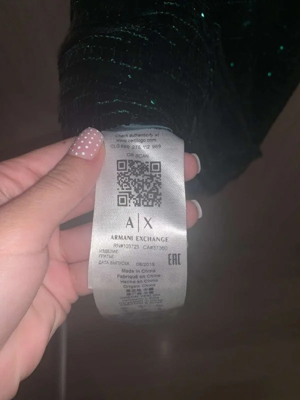 Rochie de seară Armani Exchange XS | Verde, Mini, Poliamidă - Image 8