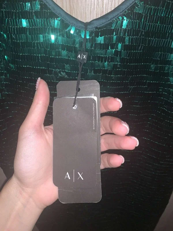Rochie de seară Armani Exchange XS | Verde, Mini, Poliamidă - Image 9