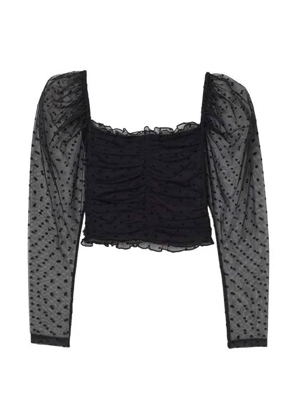 Bluză H&M M | Negru, Normal, Poliester
