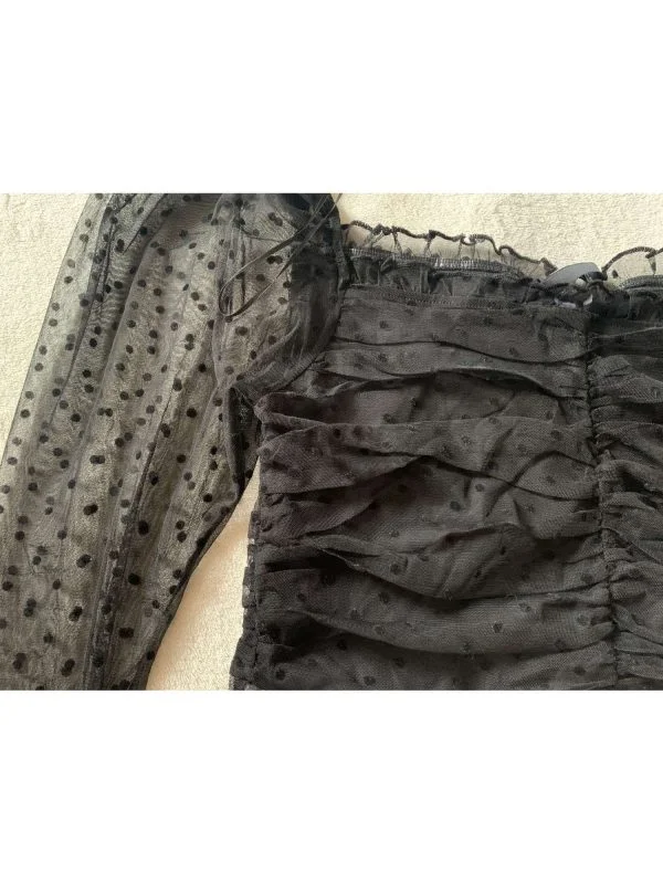 Bluză H&M M | Negru, Normal, Poliester - Image 5