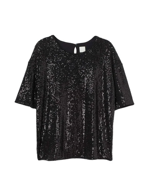 Top H&M XS | Negru, Normal, Poliester
