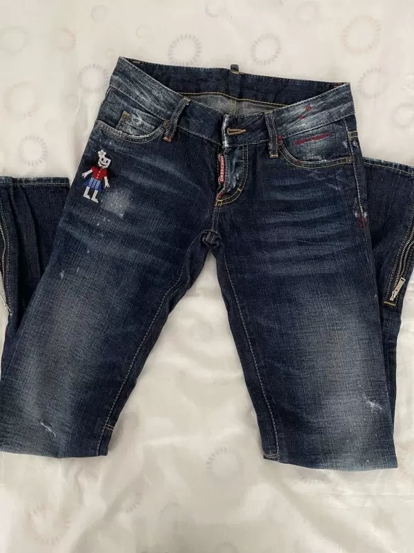 Blugi DSQUARED2 EU 36 | Albastru, Lungi, Bumbac - Image 5
