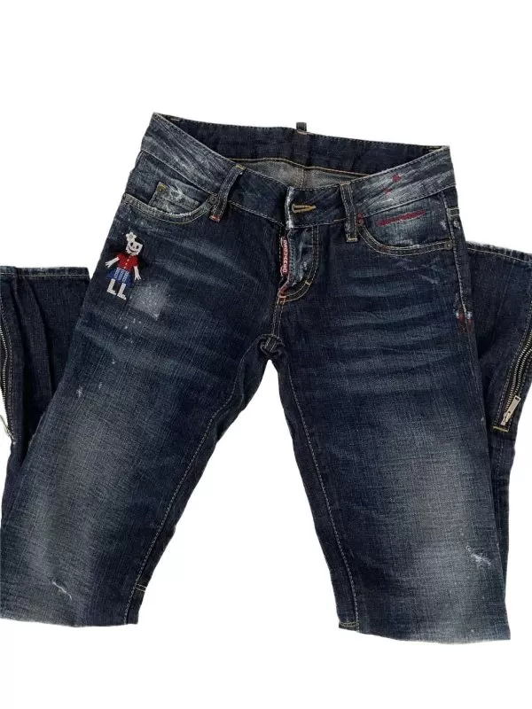 Blugi DSQUARED2 EU 36 | Albastru, Lungi, Bumbac
